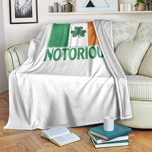 Irish Pride Boxing Fighting Notorious Throw Blanket Vintage Ireland Flag Irish Retro Throwback TS10 Print Your Wear