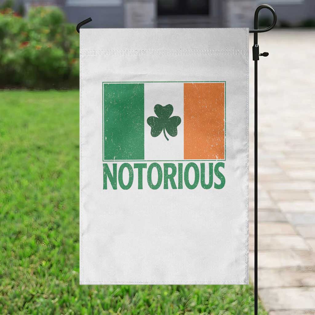 Irish Pride Boxing Fighting Notorious Garden Flag Vintage Ireland Flag Irish Retro Throwback TS10 Print Your Wear