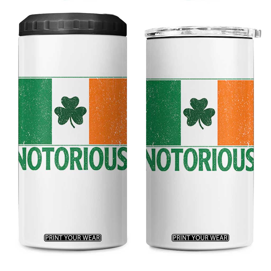 Irish Pride Boxing Fighting Notorious 4 in 1 Can Cooler Tumbler Vintage Ireland Flag Irish Retro Throwback TS10 One Size: 16 oz White Print Your Wear