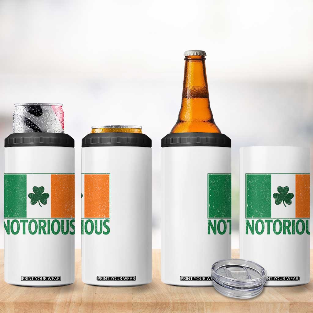 Irish Pride Boxing Fighting Notorious 4 in 1 Can Cooler Tumbler Vintage Ireland Flag Irish Retro Throwback TS10 Print Your Wear