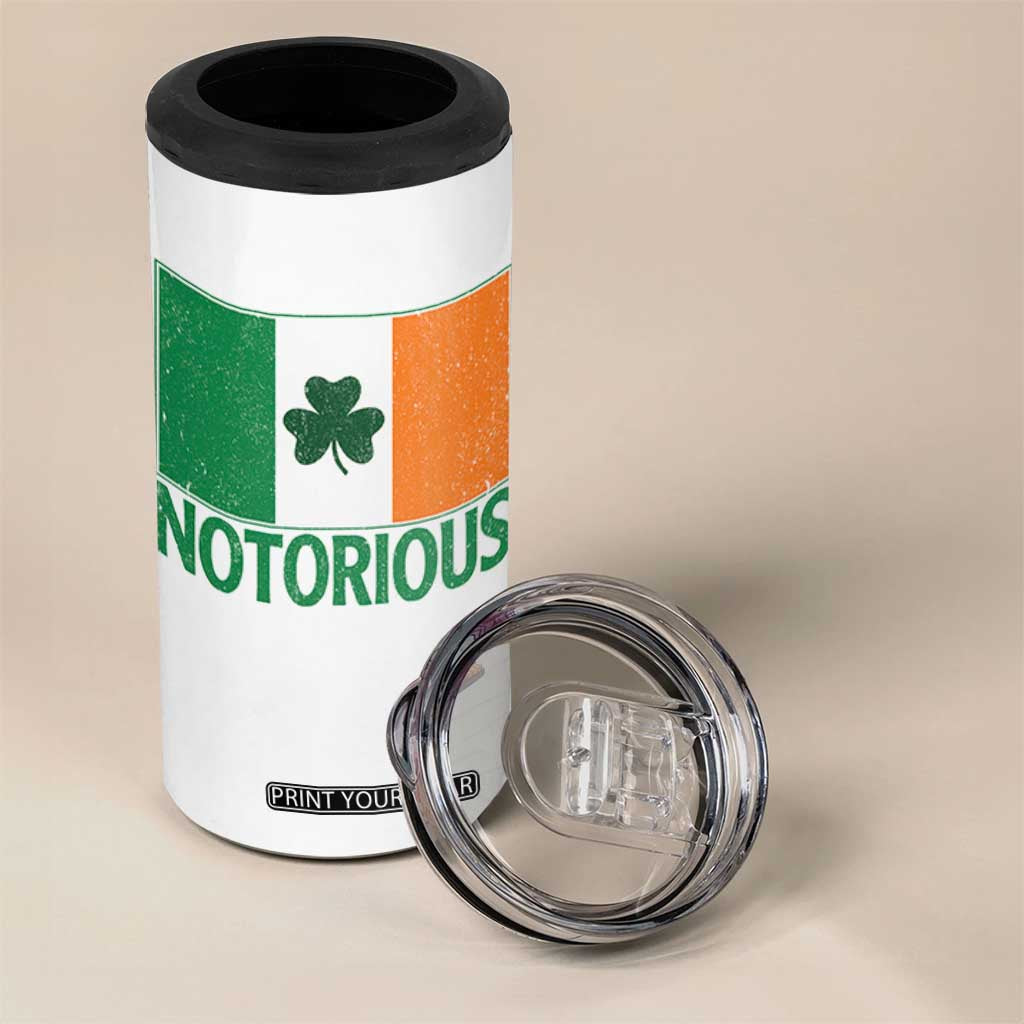 Irish Pride Boxing Fighting Notorious 4 in 1 Can Cooler Tumbler Vintage Ireland Flag Irish Retro Throwback TS10 Print Your Wear