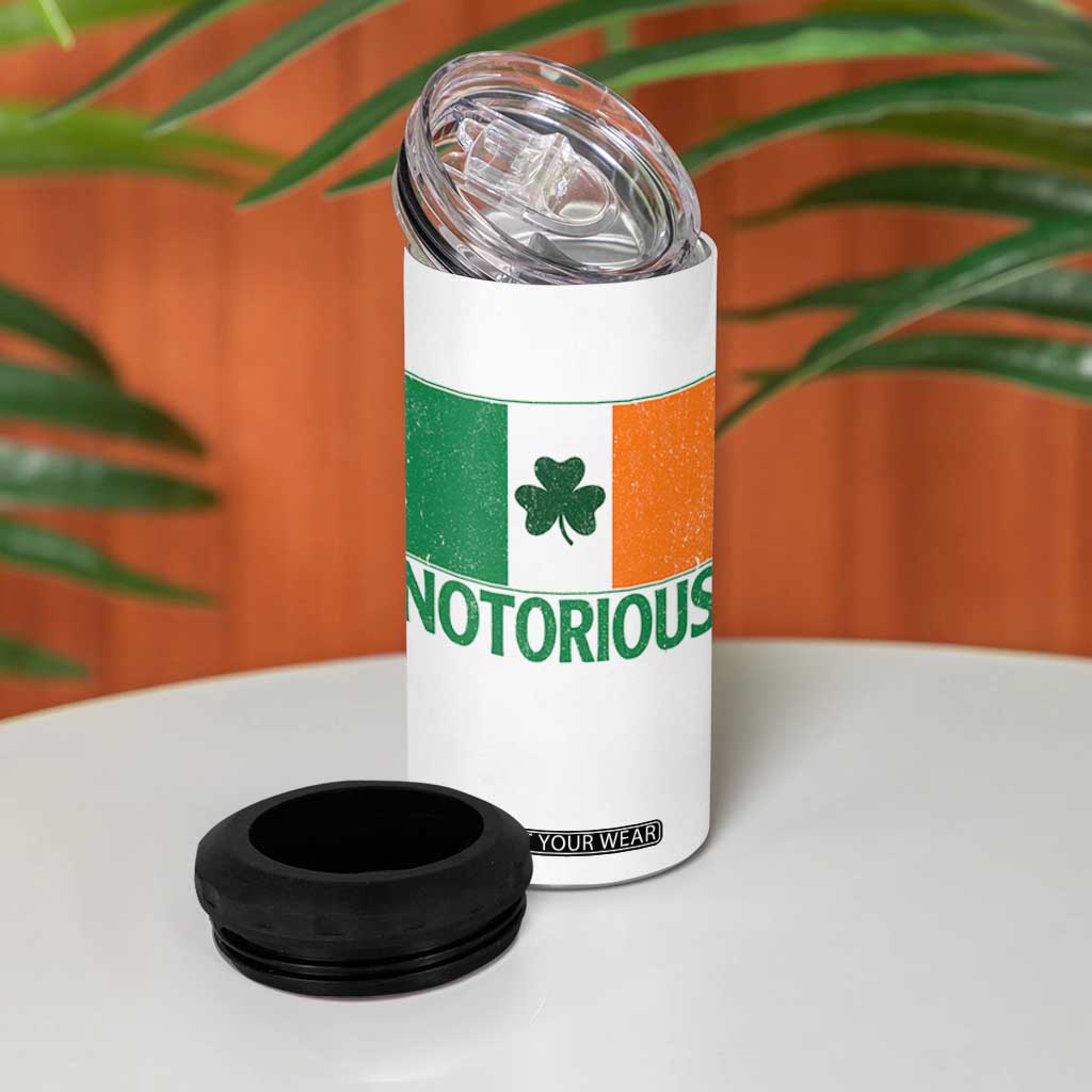 Irish Pride Boxing Fighting Notorious 4 in 1 Can Cooler Tumbler Vintage Ireland Flag Irish Retro Throwback TS10 Print Your Wear