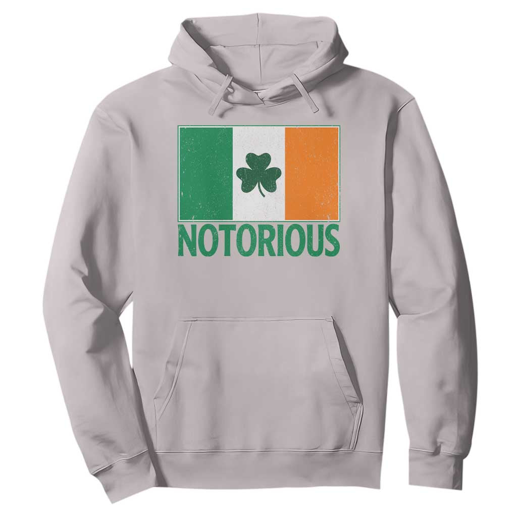 Irish Pride Boxing Fighting Notorious Hoodie Vintage Ireland Flag Irish Retro Throwback TS10 Ice Gray Print Your Wear