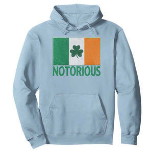 Irish Pride Boxing Fighting Notorious Hoodie Vintage Ireland Flag Irish Retro Throwback TS10 Light Blue Print Your Wear
