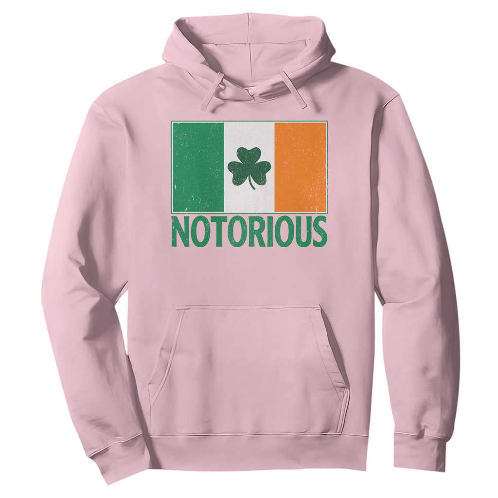 Irish Pride Boxing Fighting Notorious Hoodie Vintage Ireland Flag Irish Retro Throwback TS10 Light Pink Print Your Wear