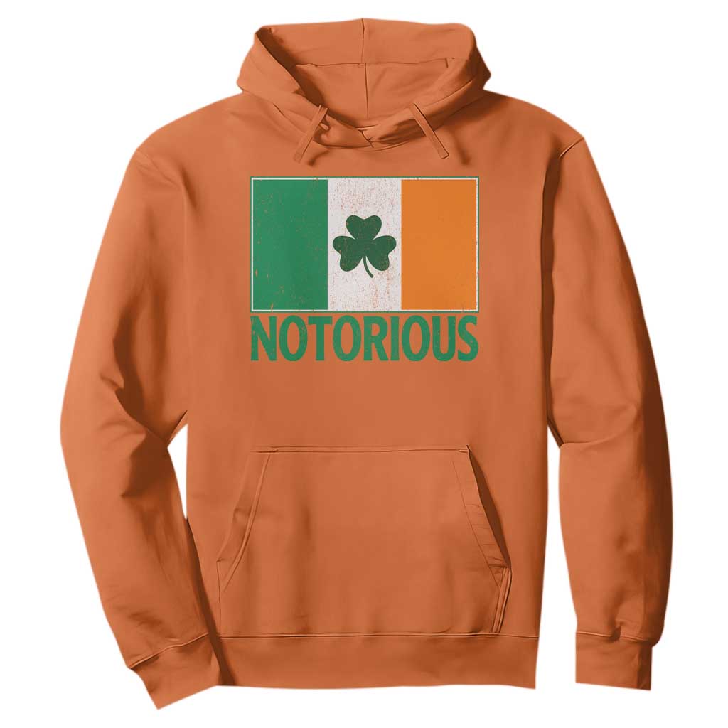 Irish Pride Boxing Fighting Notorious Hoodie Vintage Ireland Flag Irish Retro Throwback TS10 Orange Print Your Wear