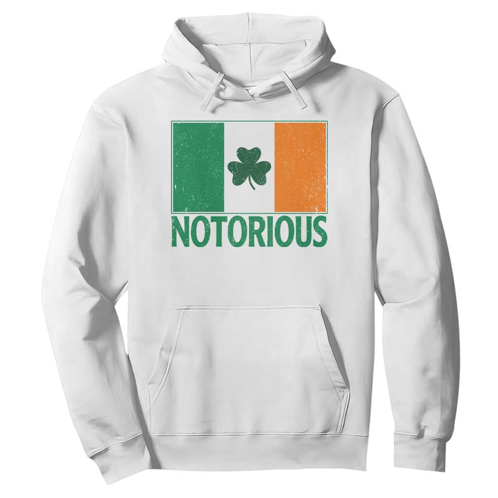 Irish Pride Boxing Fighting Notorious Hoodie Vintage Ireland Flag Irish Retro Throwback TS10 White Print Your Wear