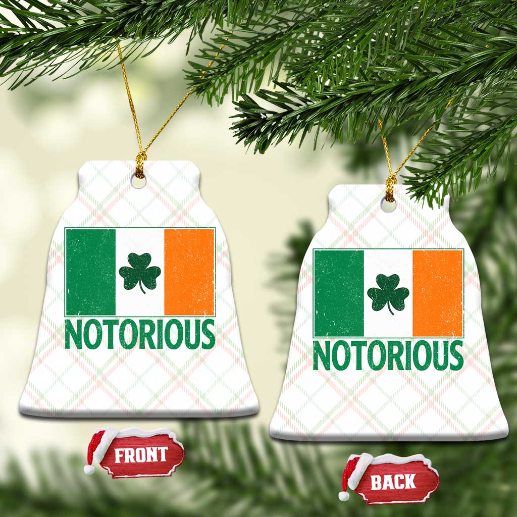 Irish Pride Boxing Fighting Notorious Ceramic Ornament Vintage Ireland Flag Irish Retro Throwback TS10 Print Your Wear