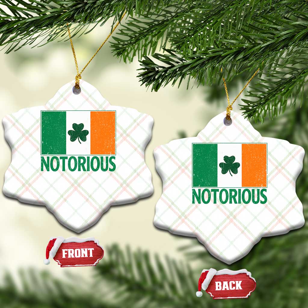 Irish Pride Boxing Fighting Notorious Ceramic Ornament Vintage Ireland Flag Irish Retro Throwback TS10 Print Your Wear