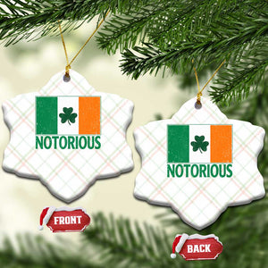 Irish Pride Boxing Fighting Notorious Ceramic Ornament Vintage Ireland Flag Irish Retro Throwback TS10 Print Your Wear
