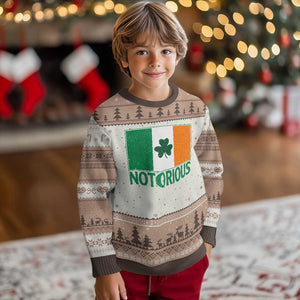 Irish Pride Boxing Fighting Notorious Ugly Christmas Sweater Vintage Ireland Flag Irish Retro Throwback TS10 Print Your Wear