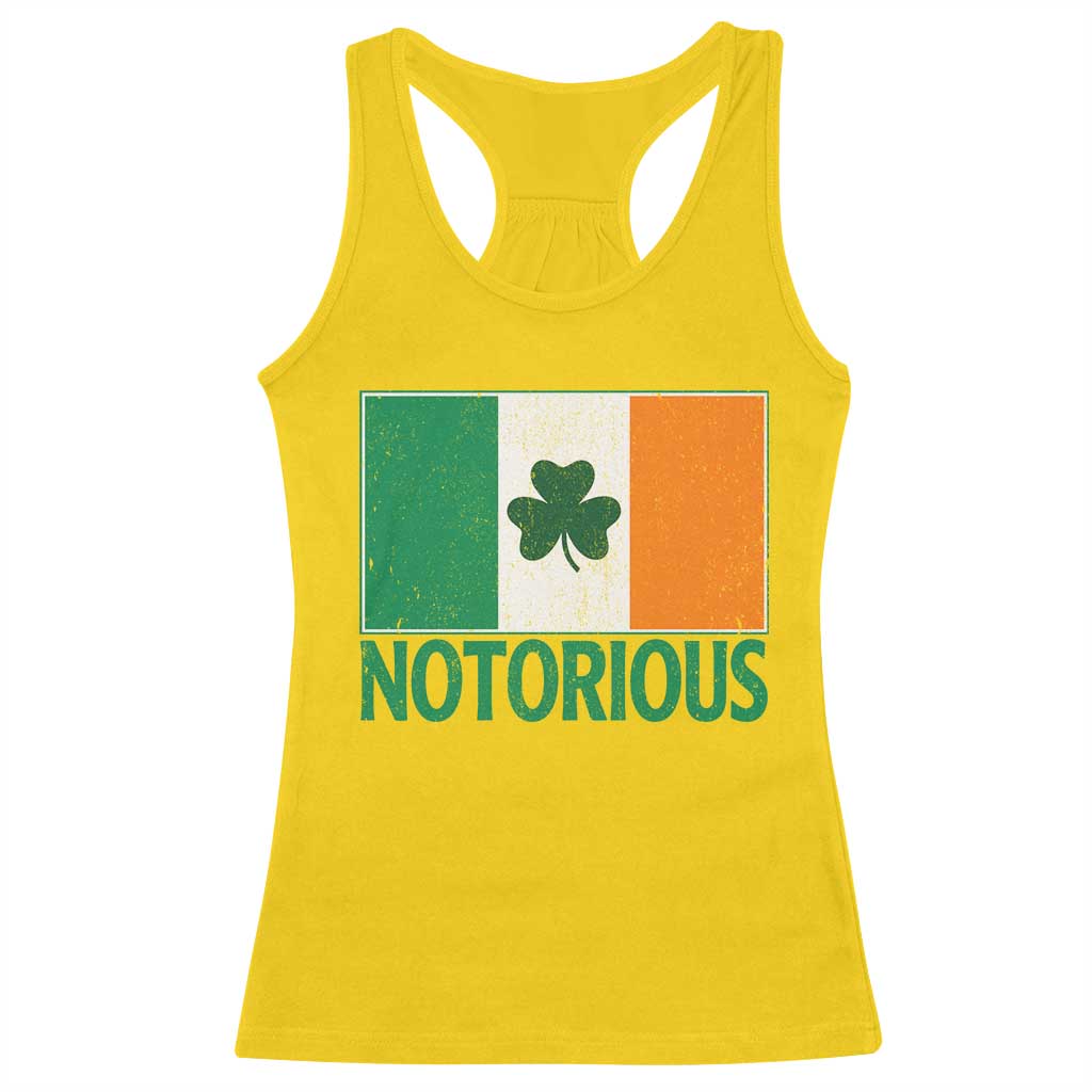Irish Pride Boxing Fighting Notorious Racerback Tank Top Vintage Ireland Flag Irish Retro Throwback TS10 Daisy Print Your Wear