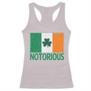 Irish Pride Boxing Fighting Notorious Racerback Tank Top Vintage Ireland Flag Irish Retro Throwback TS10 Ice Gray Print Your Wear