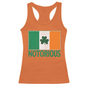 Irish Pride Boxing Fighting Notorious Racerback Tank Top Vintage Ireland Flag Irish Retro Throwback TS10 Orange Print Your Wear