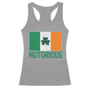 Irish Pride Boxing Fighting Notorious Racerback Tank Top Vintage Ireland Flag Irish Retro Throwback TS10 Sport Gray Print Your Wear
