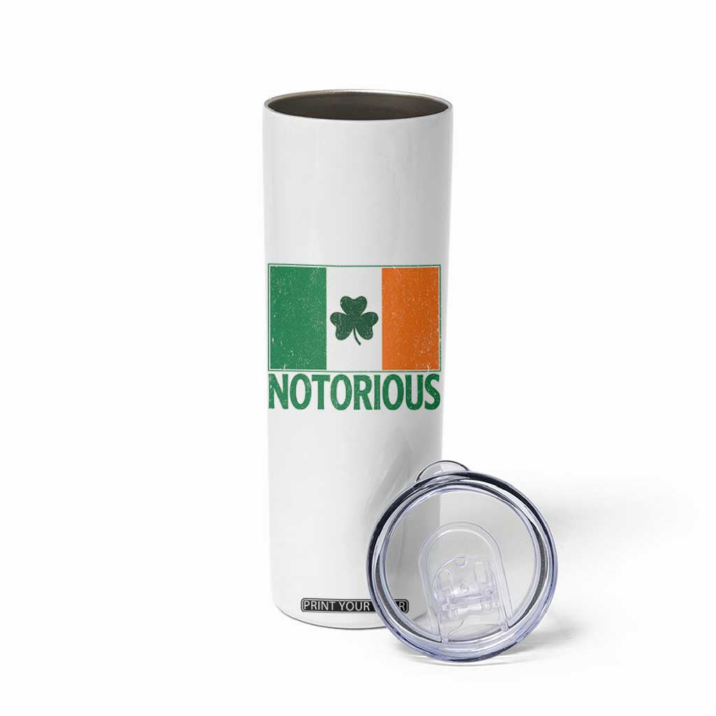 Irish Pride Boxing Fighting Notorious Skinny Tumbler Vintage Ireland Flag Irish Retro Throwback TS10 Print Your Wear