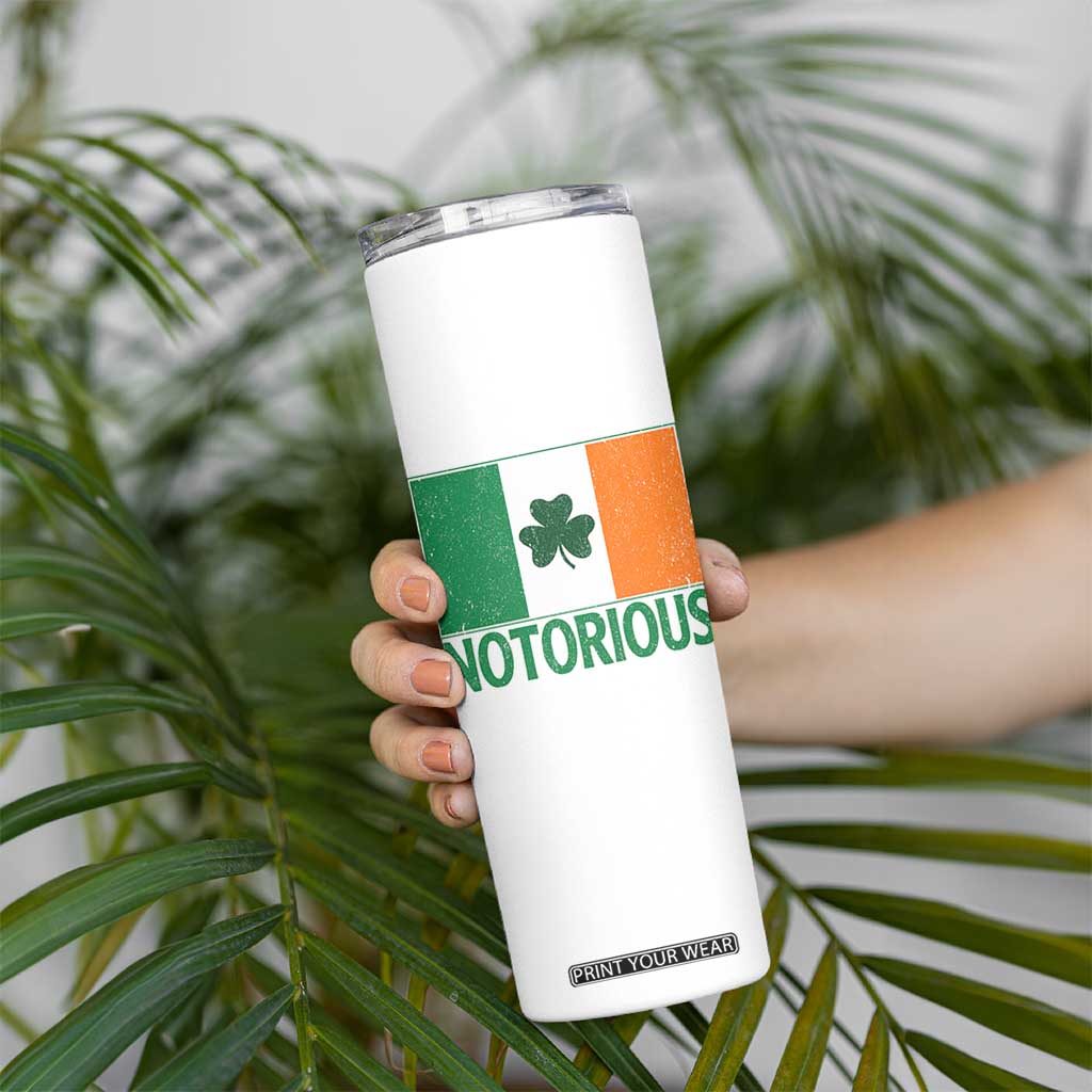 Irish Pride Boxing Fighting Notorious Skinny Tumbler Vintage Ireland Flag Irish Retro Throwback TS10 Print Your Wear