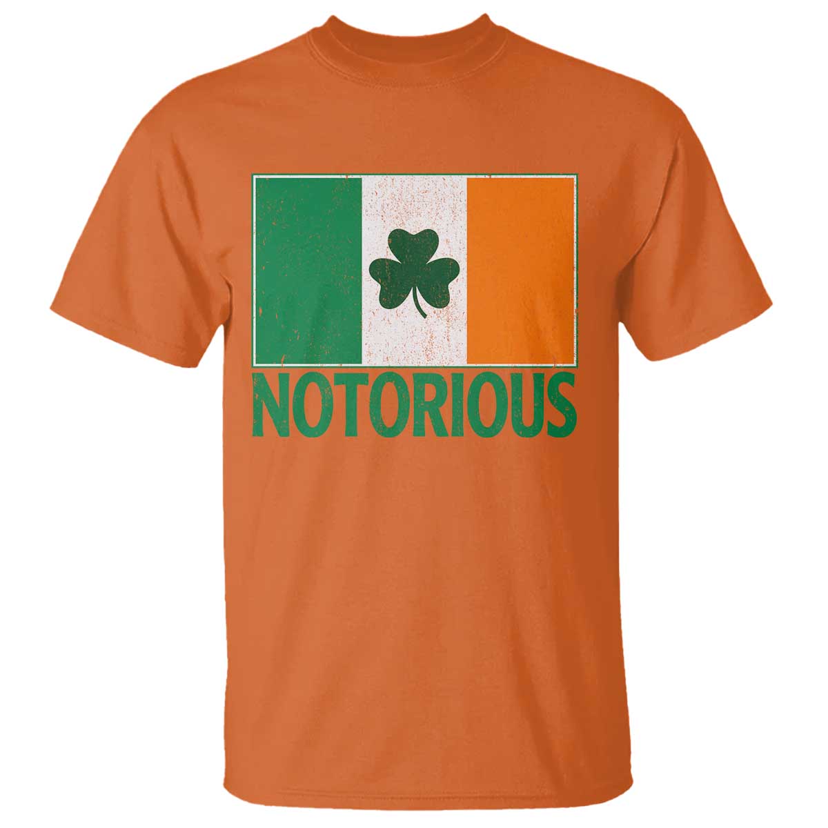 Irish Pride Boxing Fighting Notorious T Shirt Vintage Ireland Flag Irish Retro Throwback TS10 Orange Print Your Wear
