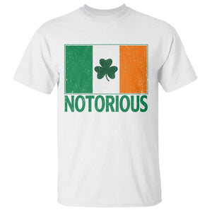 Irish Pride Boxing Fighting Notorious T Shirt Vintage Ireland Flag Irish Retro Throwback TS10 White Print Your Wear