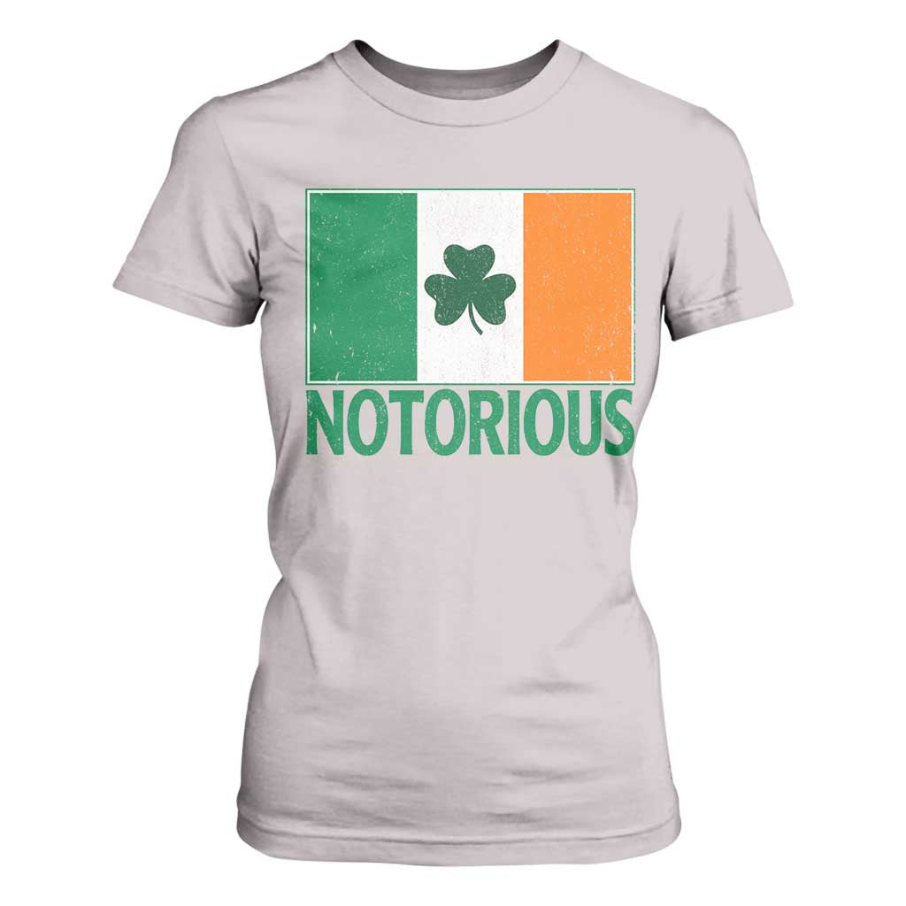 Irish Pride Boxing Fighting Notorious T Shirt For Women Vintage Ireland Flag Irish Retro Throwback TS10 Ice Gray Print Your Wear
