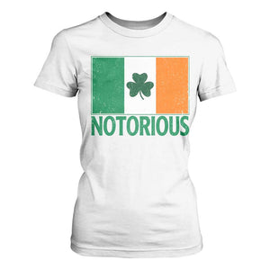 Irish Pride Boxing Fighting Notorious T Shirt For Women Vintage Ireland Flag Irish Retro Throwback TS10 White Print Your Wear
