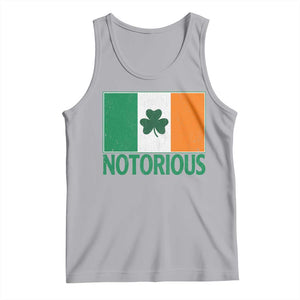 Irish Pride Boxing Fighting Notorious Tank Top Vintage Ireland Flag Irish Retro Throwback TS10 Athletic Heather Print Your Wear
