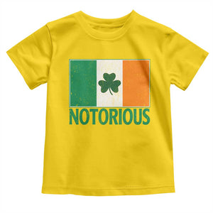Irish Pride Boxing Fighting Notorious Toddler T Shirt Vintage Ireland Flag Irish Retro Throwback TS10 Daisy Print Your Wear