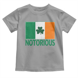 Irish Pride Boxing Fighting Notorious Toddler T Shirt Vintage Ireland Flag Irish Retro Throwback TS10 Sport Gray Print Your Wear