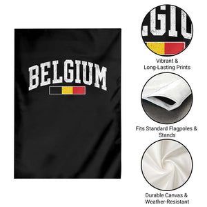 Vintage Belgium Flag Graphic Garden Flag Belgian Pride Patriotic Gift TS10 Print Your Wear
