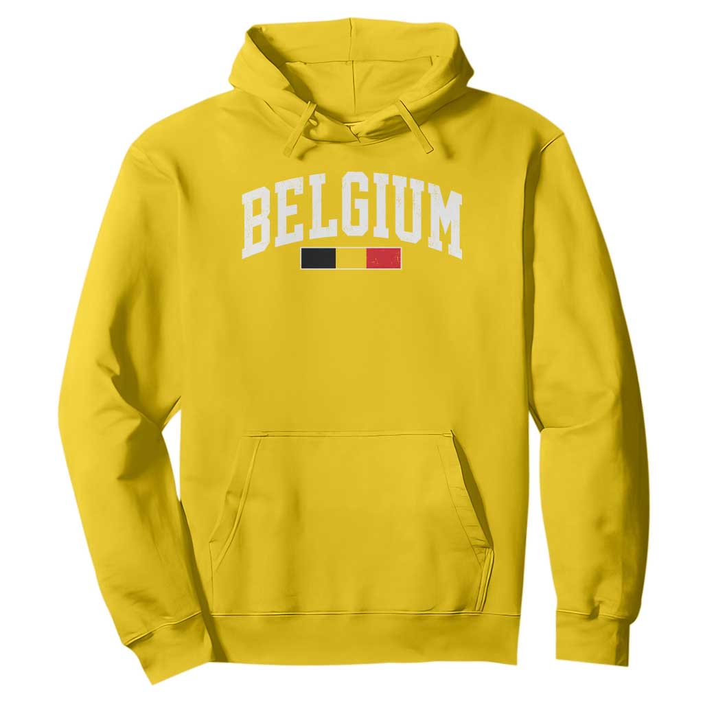 Vintage Belgium Flag Graphic Hoodie Belgian Pride Patriotic Gift TS10 Daisy Print Your Wear