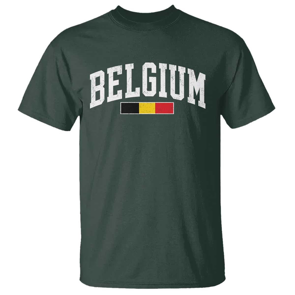 Vintage Belgium Flag Graphic T Shirt Belgian Pride Patriotic Gift TS10 Print Your Wear