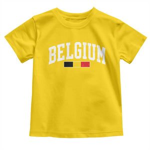 Vintage Belgium Flag Graphic Toddler T Shirt Belgian Pride Patriotic Gift TS10 Daisy Print Your Wear