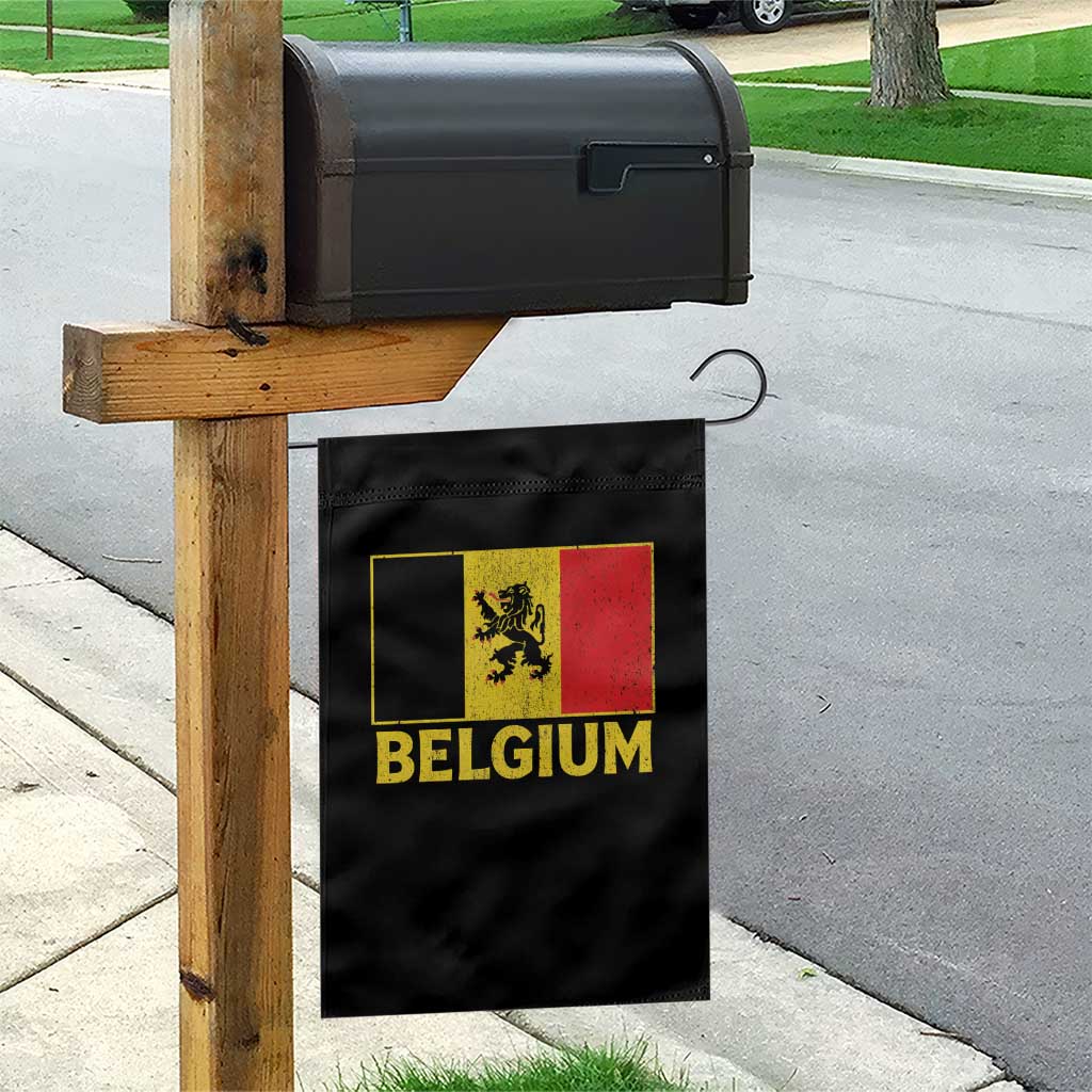 Vintage Belgium Soccer Flag with Lion Graphic Garden Flag Belgian Football Pride Gift for Fans TS10 Print Your Wear