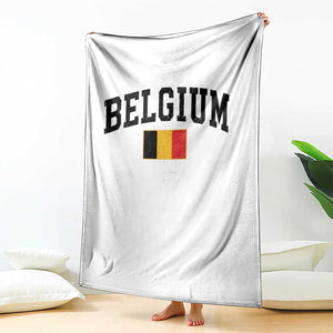 Vintage Belgium Throw Blanket Belgian Soccer Football Pride Gift for Fans TS10 Print Your Wear