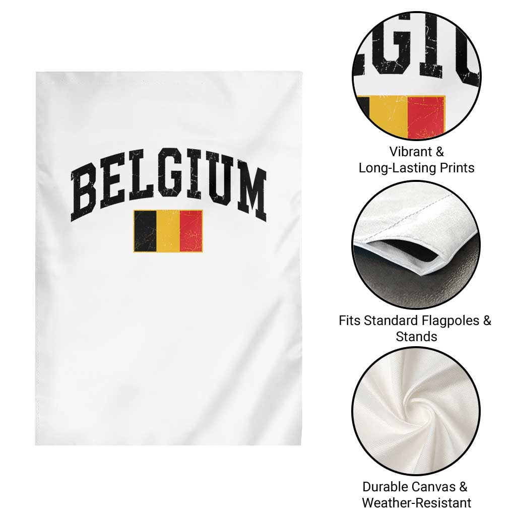 Vintage Belgium Garden Flag Belgian Soccer Football Pride Gift for Fans TS10 Print Your Wear