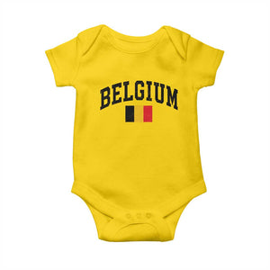 Vintage Belgium Baby Onesie Belgian Soccer Football Pride Gift for Fans TS10 Daisy Print Your Wear