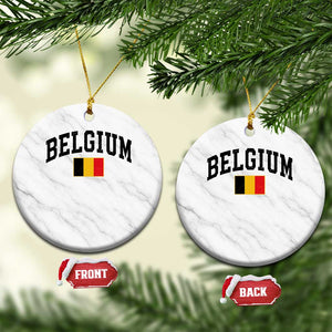 Vintage Belgium Ceramic Ornament Belgian Soccer Football Pride Gift for Fans TS10 1pc White Marble Print Your Wear