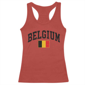 Vintage Belgium Racerback Tank Top Belgian Soccer Football Pride Gift for Fans TS10 Red Print Your Wear