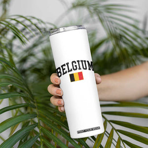 Vintage Belgium Skinny Tumbler Belgian Soccer Football Pride Gift for Fans TS10 Print Your Wear