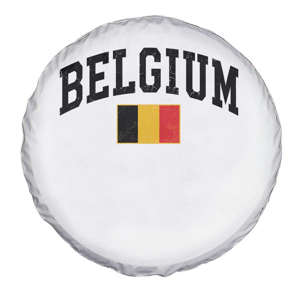 Vintage Belgium Spare Tire Cover Belgian Soccer Football Pride Gift for Fans TS10 Print Your Wear