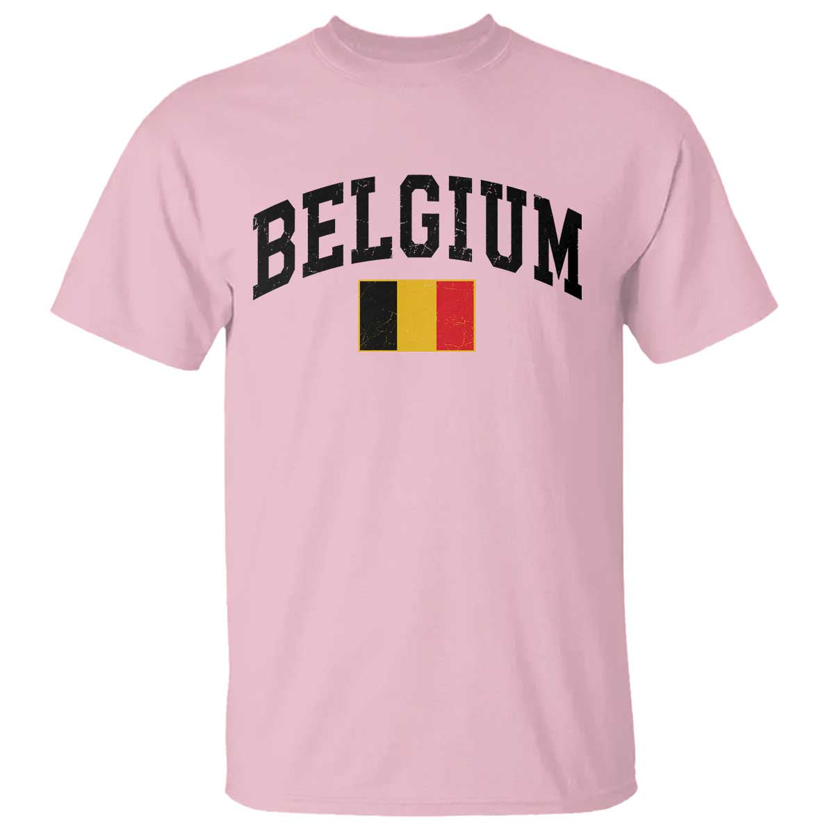 Vintage Belgium T Shirt Belgian Soccer Football Pride Gift for Fans TS10 Light Pink Print Your Wear