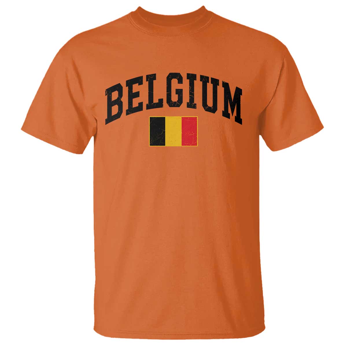 Vintage Belgium T Shirt Belgian Soccer Football Pride Gift for Fans TS10 Orange Print Your Wear