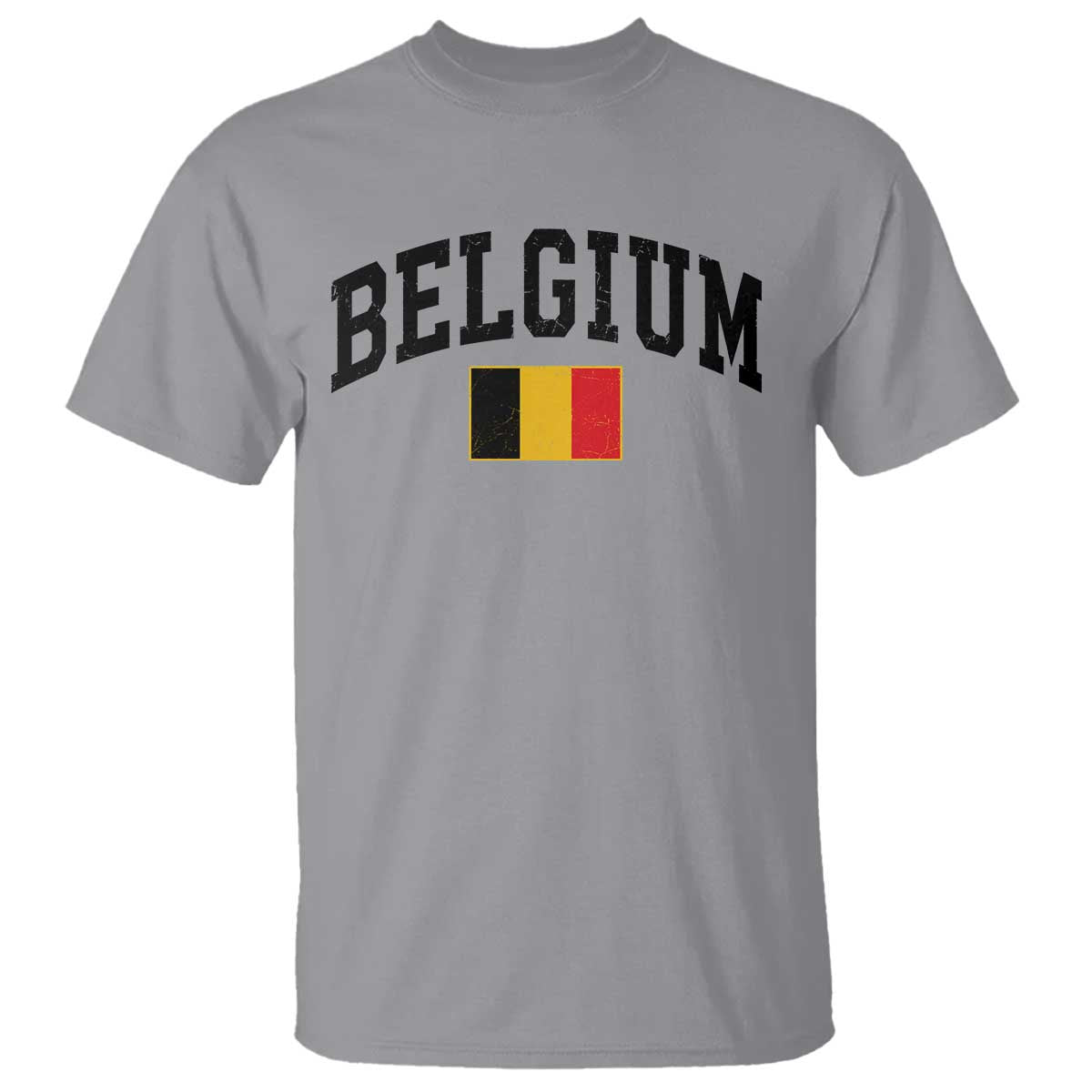 Vintage Belgium T Shirt Belgian Soccer Football Pride Gift for Fans TS10 Sport Gray Print Your Wear
