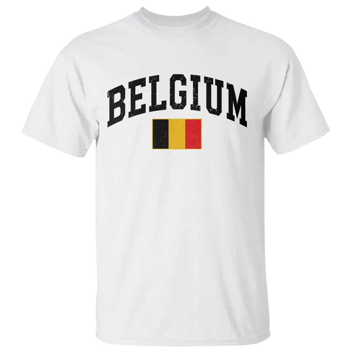 Vintage Belgium T Shirt Belgian Soccer Football Pride Gift for Fans TS10 White Print Your Wear