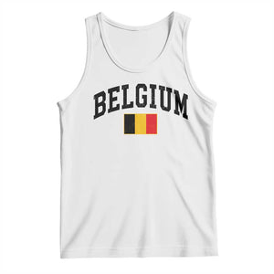 Vintage Belgium Tank Top Belgian Soccer Football Pride Gift for Fans TS10 White Print Your Wear