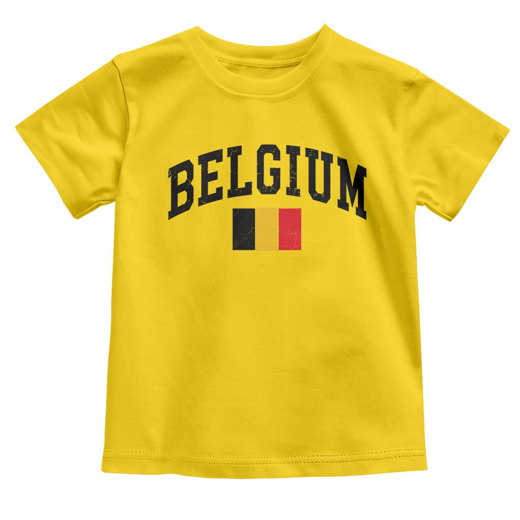 Vintage Belgium Toddler T Shirt Belgian Soccer Football Pride Gift for Fans TS10 Daisy Print Your Wear
