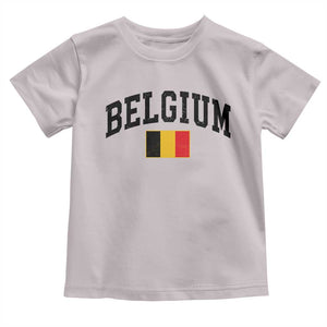 Vintage Belgium Toddler T Shirt Belgian Soccer Football Pride Gift for Fans TS10 Ice Gray Print Your Wear