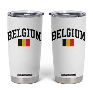 Vintage Belgium Tumbler Cup Belgian Soccer Football Pride Gift for Fans TS10 White Print Your Wear
