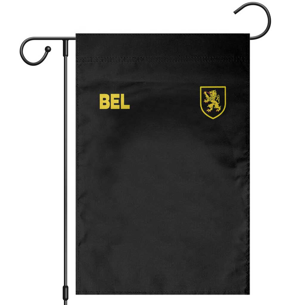 Vintage Belgium Garden Flag Belgian Football Pride Belgium Lion Crest Soccer Graphic TS10 Black Print Your Wear