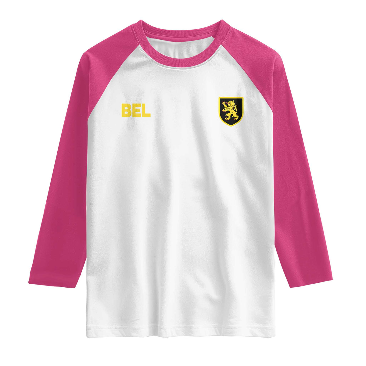 Vintage Belgium Raglan Shirt Belgian Football Pride Belgium Lion Crest Soccer Graphic TS10 White Heliconia Print Your Wear